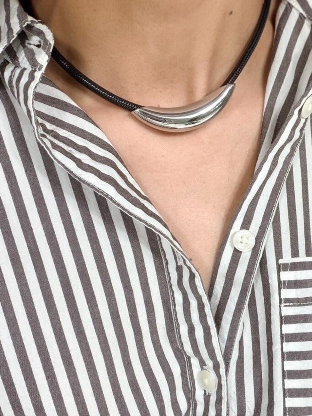 New Revolve Jenna Slider Geometric Necklace ~ Gold Plated Necklace - Picture 14 of 16
